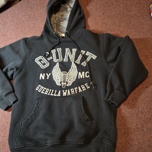 Vintage G-Unit Guerilla Warfare Hoodie Men's Medium Black And Grey